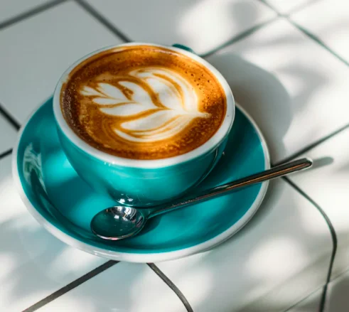 A beautifully crafted cappuccino showing the perfect balance of espresso and milk